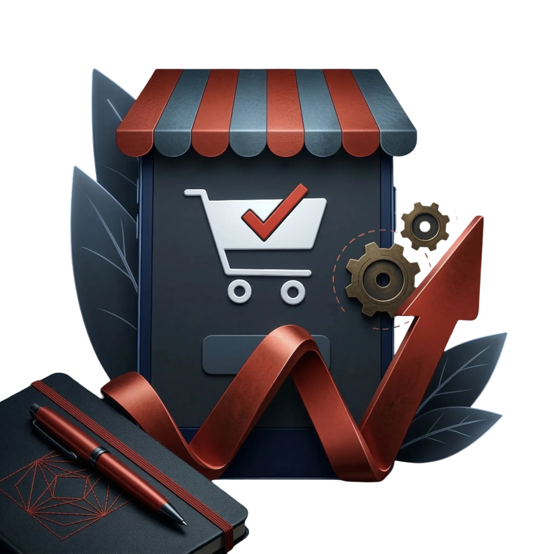 Création de site e-commerce optimisé pour la conversion de visiteurs en clients.